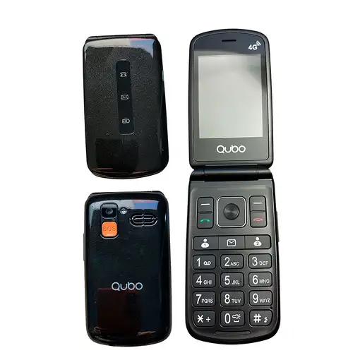 Telefonía móvil 32MB + Negro QUBO