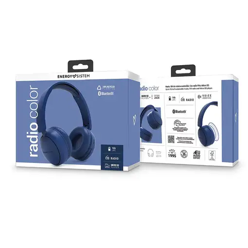 Energy Sistem Radio Color Auriculares Inalámbrico Diadema Llamadas/Música USB Tipo