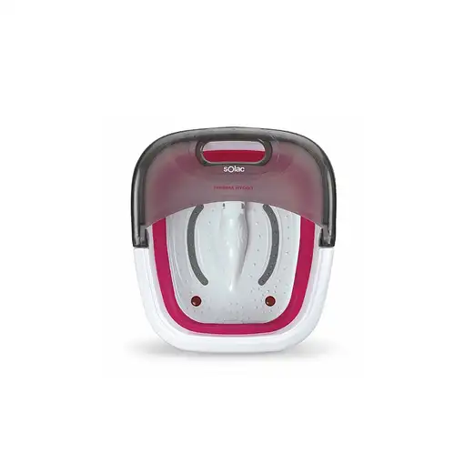 Solac Therma Hydro masajeador Pie Gris, Rosa, Blanco