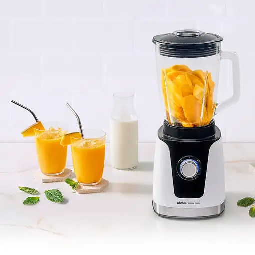Ufesa 70205761 licuadora 1,5 L Batidora de vaso 1500 W Negro, Blanco