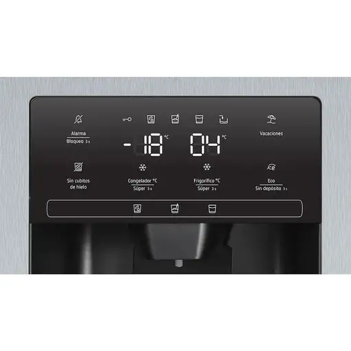 Balay 3FAE494XE nevera puerta lado a lado Independiente 562 L Gris