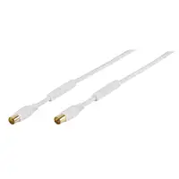 Vivanco 48/30 15GW cable coaxial 1,5 m IEC Blanco