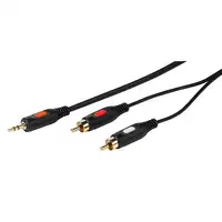 Vivanco 46/04 15G cable de audio 1,5 m 3,5mm 2 x RCA Negro