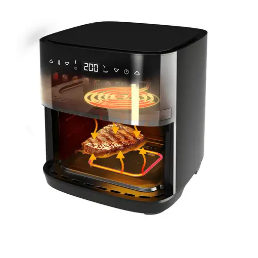 Freidora de aire 8L, 2200 W, doble resistencia, Cecofry&Grill Duoheat 8000 CECOTEC