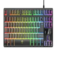 Trust GXT 833 Thado teclado Juego USB Español Negro, Plata