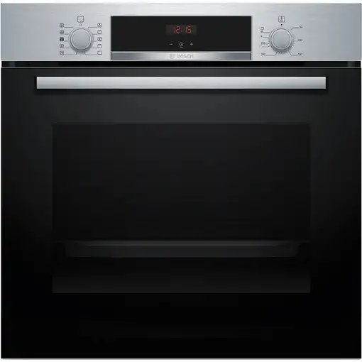 Bosch Serie 4 HQA514ES3 horno 71 L 3400 W Negro, Acero inoxidable