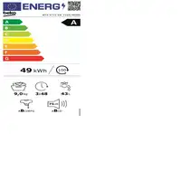 Beko WTA 9715 XW lavadora Carga frontal 9 kg 1400 RPM Blanco