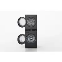 LG WT1210BBF lavadora-secadora Independiente Carga frontal Negro C