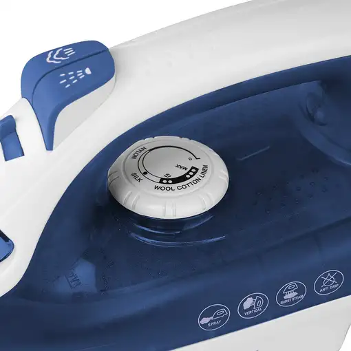 Orbegozo SV 2250 plancha Plancha vapor-seco Suela de cerámica 2200 W Azul, Blanco