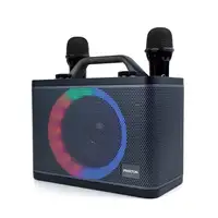 Karaoke Portátil PartyGo PRIXTON - 2 Micrófonos - Bluetooth, USB, Aux - Luz LED