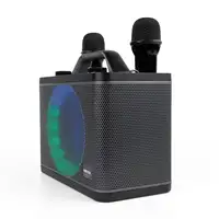 Karaoke Portátil PartyGo PRIXTON - 2 Micrófonos - Bluetooth, USB, Aux - Luz LED
