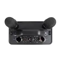 Karaoke Portátil PartyGo PRIXTON - 2 Micrófonos - Bluetooth, USB, Aux - Luz LED