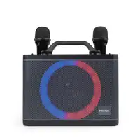 Karaoke Portátil PartyGo PRIXTON - 2 Micrófonos - Bluetooth, USB, Aux - Luz LED