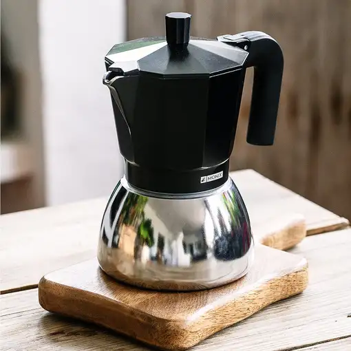 Monix M863006 cafetera manual Cafetera italiana 0,37 L Negro