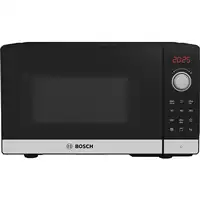 Bosch Serie 2 FEL023MS2 microondas Negro, Acero inoxidable Solo microondas Encimer