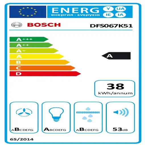 Bosch Serie 8 DFS067K51 campana Semintegrada (extraíble) Acero inoxidable 717 m³/h