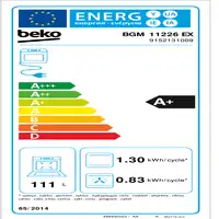 Beko BGM11226EX Cocina independiente A+ Gas Encimera de gas Negro, Plata