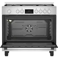 Beko BGM11226EX Cocina independiente A+ Eléctrico Encimera de gas Negro, Plata