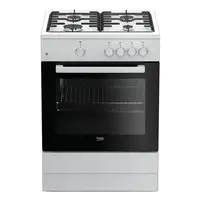 Cocina  de gas 4 zone(s) horno electricidad / gas Negro FSG62000DWL BEKO