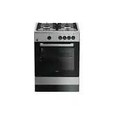 Beko FSG62000DXL cocina Cocina independiente Gas Encimera de gas Acero inoxidable
