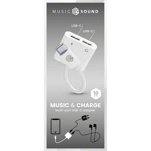 Music Sound 8018080478734 2x USB-C USB-C Blanco
