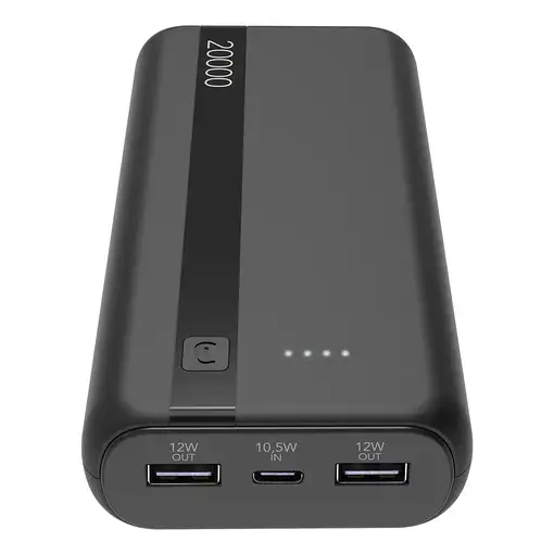 Cellularline 8018080481963 Ión de litio 20000 mAh Negro