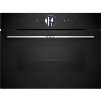 Bosch Serie 8 CSG7361B1 horno de vapor Medio Negro Tocar