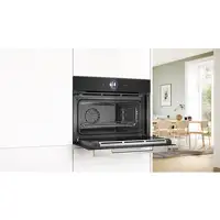 Bosch Serie 8 CSG7361B1 horno de vapor Medio Negro Tocar