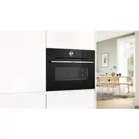 Bosch Serie 8 CSG7361B1 horno de vapor Medio Negro Tocar