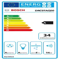 Bosch Serie 6 DRC97AQ50 campana De techo Acero inoxidable 760 m³/h Bosch Serie 6 DRC97AQ50 campana De techo Acero inoxidable 760 m³/h