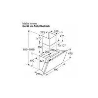 Bosch Serie 8 DWK91LT60 campana De pared Negro A+ 441 m³/h