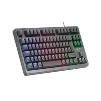 Mars Gaming MK023, Teclado Gaming TKL, Tecnología Híbrida H-Mech, Iluminación FRGB