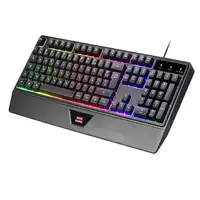 Mars Gaming MCP124, Combo Gaming 3en1, Teclado Ergonómico H-Mech LED RGB, Ratón RG