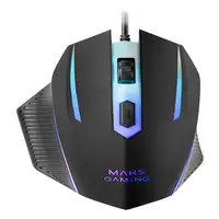 Mars Gaming MCP124, Combo Gaming 3en1, Teclado Ergonómico H-Mech LED RGB, Ratón RG