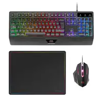 Mars Gaming MCP124, Combo Gaming 3en1, Teclado Ergonómico H-Mech LED RGB, Ratón RG
