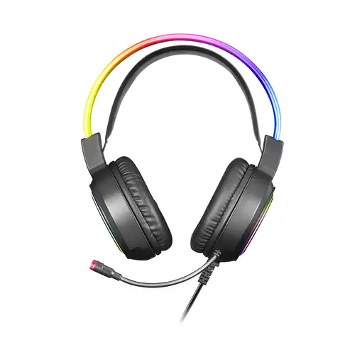 Mars Gaming MHRGB, Auriculares Chroma RGB Flow, Micrófono Profesional, Sonido Espa