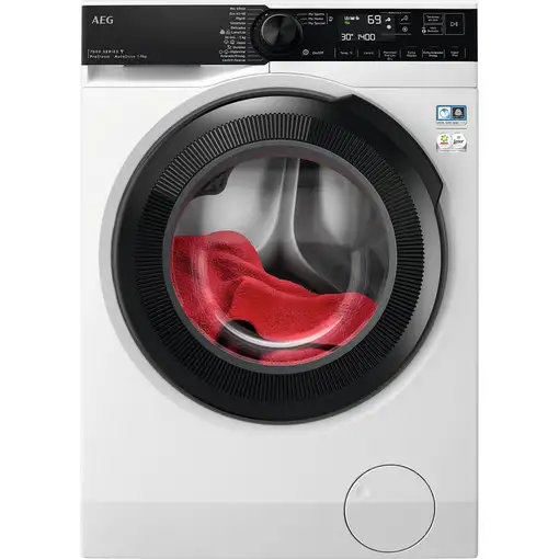 Lavadora carga frontal 9 kg 1351 RPM Blanco 914 501 012 AEG