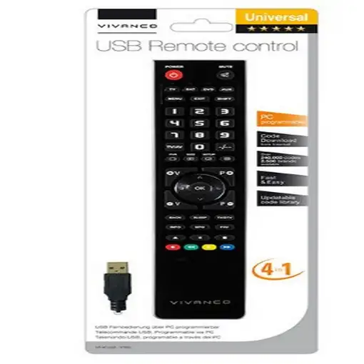 Vivanco 37600 mando a distancia DTC, DTT, DTV, DVD/Blu-ray, DVDR-HDD, DVR, Sistema