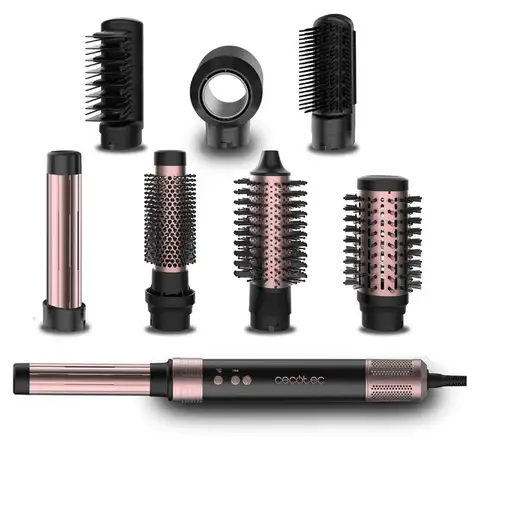 Cecotec CermicCare AirGlam Herramienta de peinado con múltiples accesorios Calient