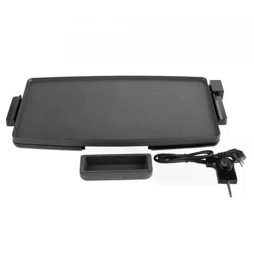 Plancha de cocina eléctrica JATA JEGR1603 de 60 x 35 cm (XXL). 2400 W