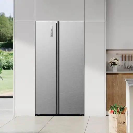 Hisense RS3P538NAIE nevera puerta lado a lado Integrado/Independiente 534 L Acero