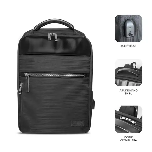 Mochila De Negocios Business V2 Ap Backpack 16\ Negro