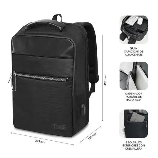 Mochila De Negocios Business V2 Ap Backpack 16\ Negro