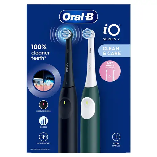 Oral-B iO Series 2 Adulto Cepillo dental vibratorio Negro, Verde