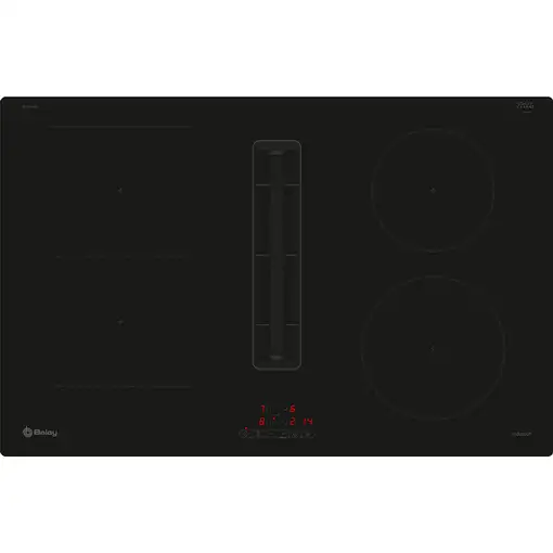 Balay 3EBC983ER hobs Negro Integrado 80 cm 4 zona(s) Campana integrada