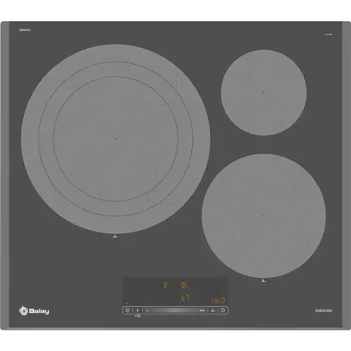 Balay 3EB967AH hobs Antracita Integrado 60 cm Con placa de inducción 3 zona(s)
