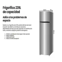 Infiniton FG-239D16XEV2 nevera y congelador Independiente 239 L E Acero inoxidable