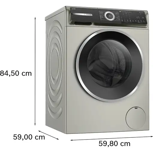 Lavadora de 9 kg 1400 rpm Acero inoxidable WGH244AXES BOSCH
