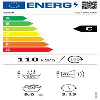 Bosch Serie 6 WQG245D0ES secadora Independiente Carga frontal 9 kg Blanco