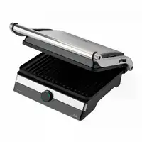 Parrilla eléctrica grill JATA JEGR1596 con placas rayadas (29 x 23,6 cm). 2000 W